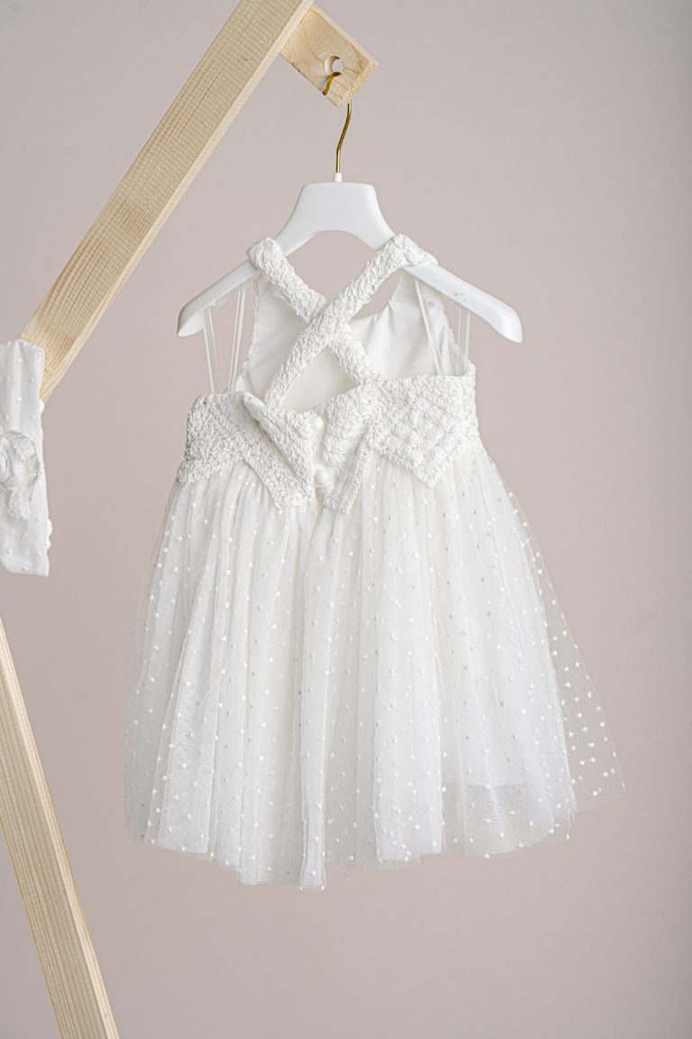 Βαπτιστικό φόρεμα Piccolino Thea Ivory DR25S153 2τμχ
