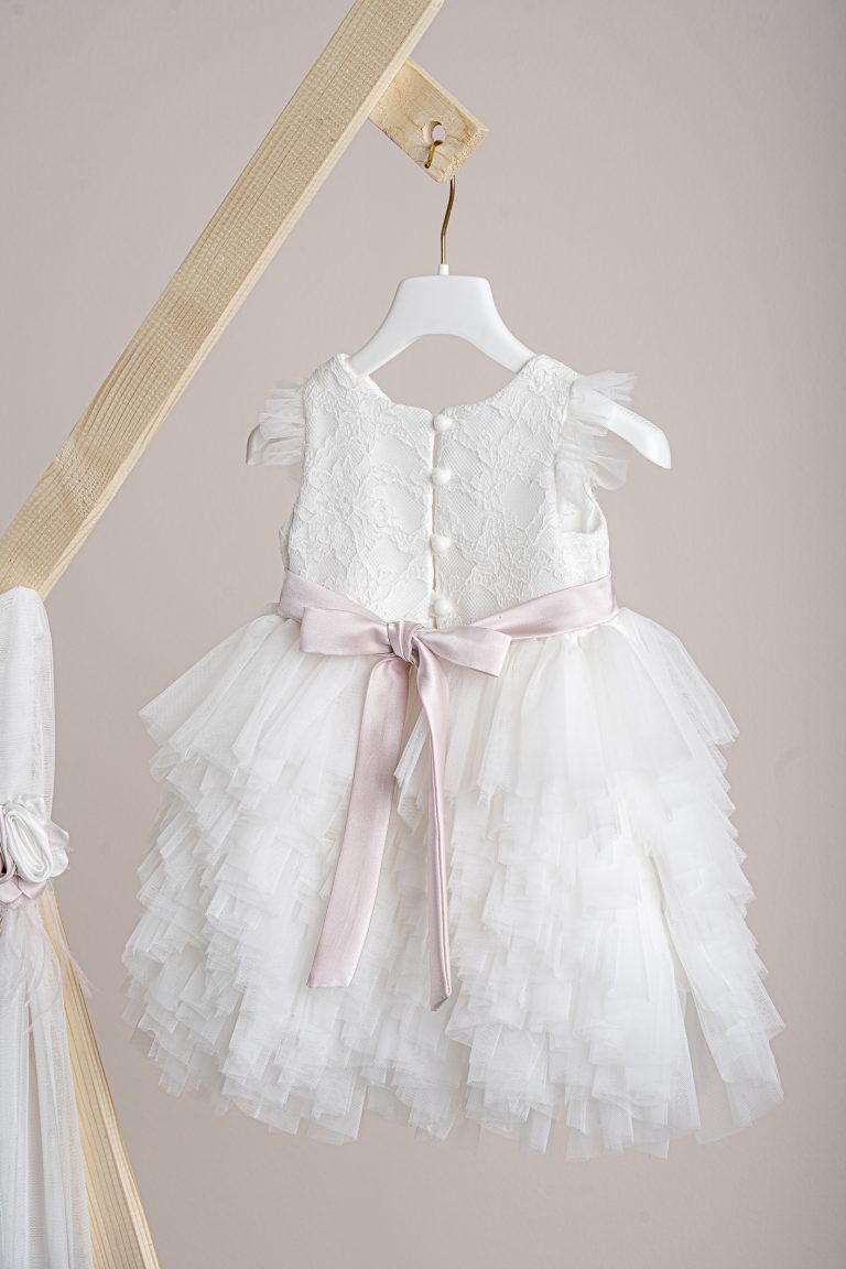 Βαπτιστικό φόρεμα Piccolino Ornella Ivory DR25S161 2τμχ