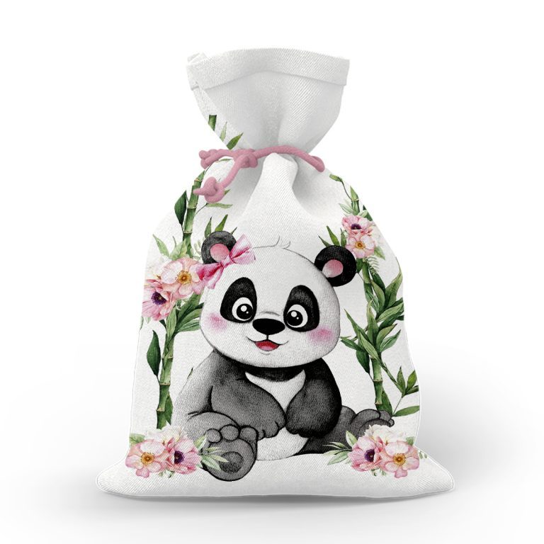 Υφασμάτινο Πουγκί Baby Girl Panda TS4409