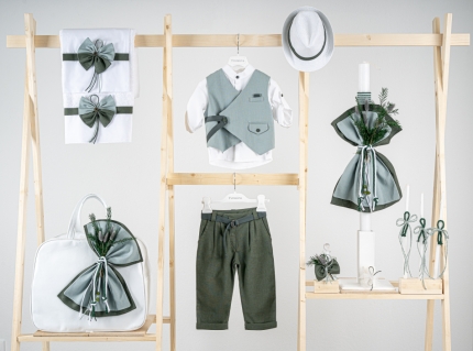 Πακέτο βάπτισης για αγόρι Piccolino Freddy pacific Flowers 5τμχ