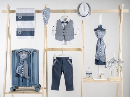 Πακέτο βάπτισης για αγόρι Piccolino Pablo cobalt 5τμχ