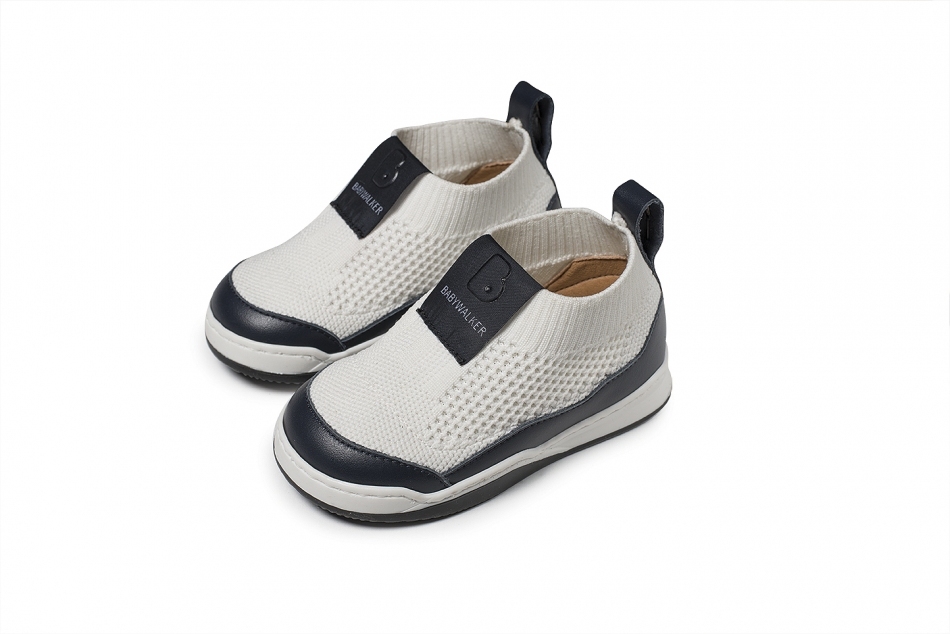 Βαπτιστικό Παπούτσι Δίχρωμα Πλεκτά Sneakers Babywalker